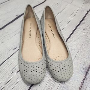 Lucky Brand Women's Gray Ballet Flats Size 7.5